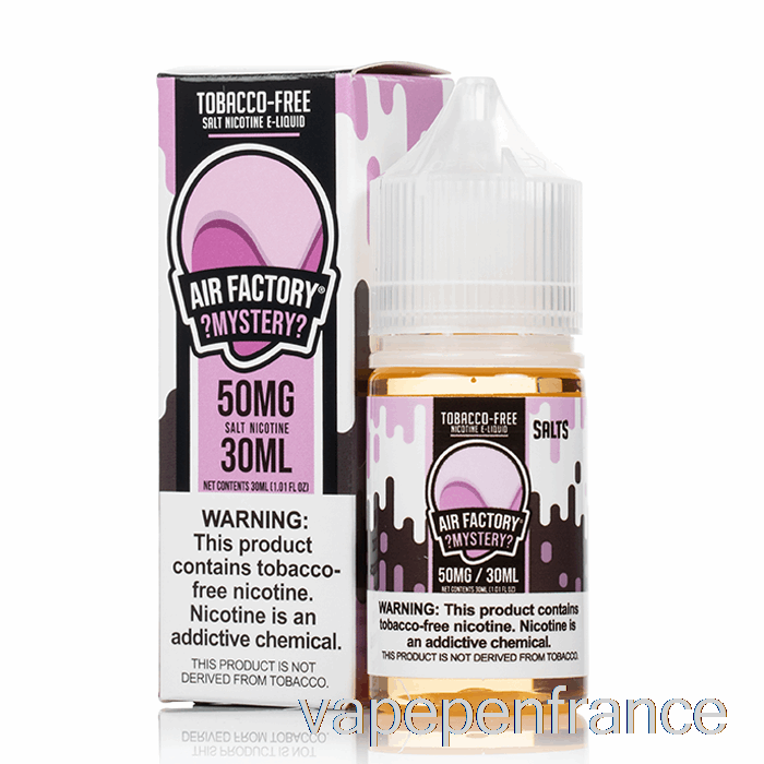 Sels Mystères - Air Factory Synthétique - Stylo Vape 30 Ml 50 Mg